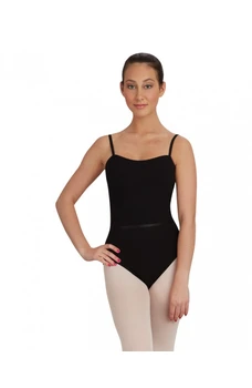 Capezio CAD100B baletni triko na naramenice s pojasom 