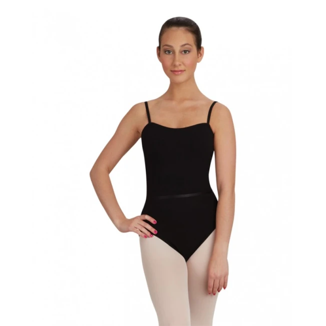 Capezio CAD100B baletni triko na naramenice s pojasom Capezio CAD100B baletni triko na naramenice s pojasom