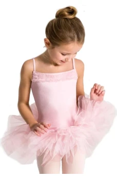 Capezio Ruffle Yoke, dječji triko s tutu suknjicom