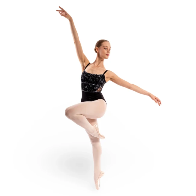 Bloch Ayla Floral, triko s tankim naramenicama 