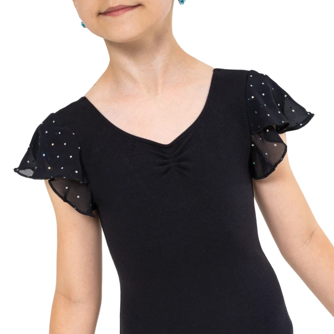 Bloch Scarlett, djevojački dres s volan rukavom Bloch Scarlett, djevojački dres s volan rukavom