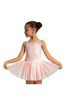 Bloch Evie Floral tank, djevojački triko s tutu suknjicom na široke naramenice 
