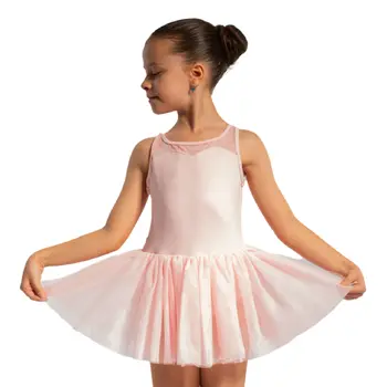 Bloch Evie Floral tank, djevojački triko s tutu suknjicom na široke naramenice 