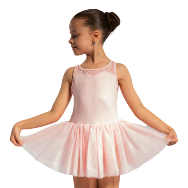 Bloch Evie Floral tank, djevojački triko s tutu suknjicom na široke naramenice Bloch Evie Floral tank, djevojački triko s tutu suknjicom na široke naramenice
