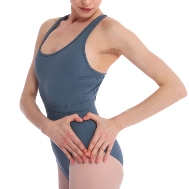Bloch Fleur Floral tank leotard, ženski dres sa širokim naramenicama Bloch Fleur Floral tank leotard, ženski dres sa širokim naramenicama