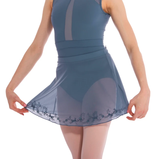 Bloch Hana Floral mesh skirt, ženska suknja s elastičnim pojasom Bloch Hana Floral mesh skirt, ženska suknja s elastičnim pojasom