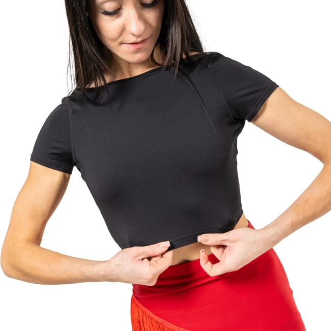 Capezio Clover Crop Top, ženski latino top Capezio Clover Crop Top, ženski latino top