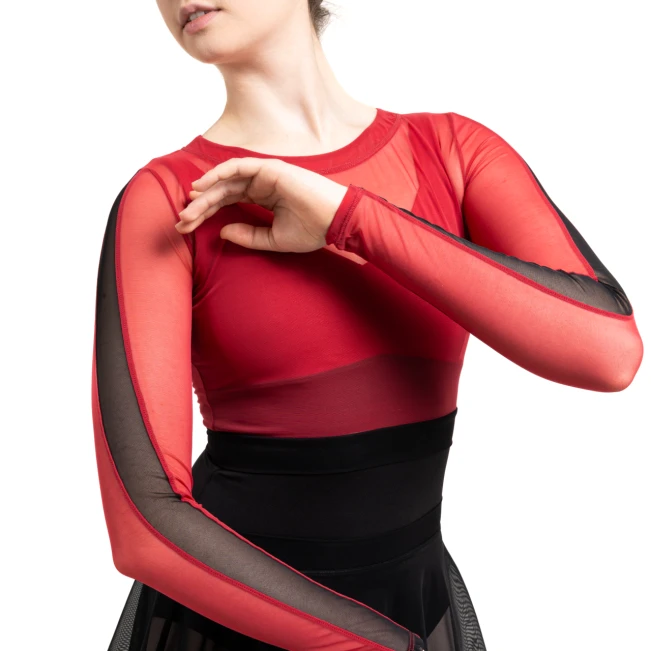 Capezio C'est La Vie Joyeux mesh cover up, ženski top Capezio C'est La Vie Joyeux mesh cover up, ženski top