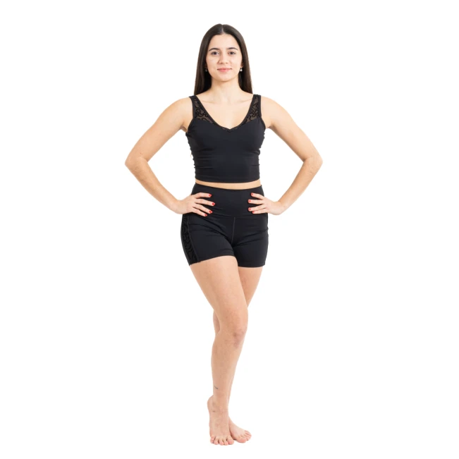 Capezio Bella Notte Vita Side Panel Short, kratke hlače za dame Capezio Bella Notte Vita Side Panel Short, kratke hlače za dame