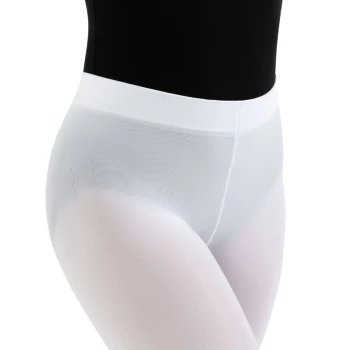 Capezio ultra soft Footed Tight, dječje hulahopke s punim stopalom - Bijela