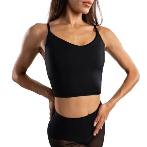 Capezio Dance Cami top EL110W, latino top na naramenice za dame