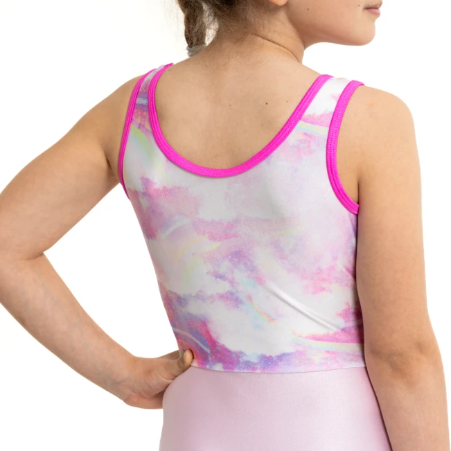 Capezio Candy Cloud Leotard, djevojački gimnastički triko Capezio Candy Cloud Leotard, djevojački gimnastički triko