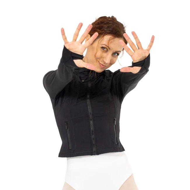 Capezio, ženska majica s kapuljačom na kopčanje Capezio, ženska majica s kapuljačom na kopčanje
