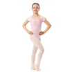 Capezio Lotus leotard, djevojački triko s cvjetićima i kratkim rukavima Capezio Lotus leotard, djevojački triko s cvjetićima i kratkim rukavima