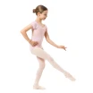 Capezio Lotus leotard, djevojački triko s cvjetićima i kratkim rukavima Capezio Lotus leotard, djevojački triko s cvjetićima i kratkim rukavima
