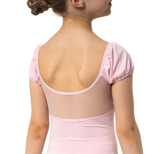 Capezio Lotus leotard, djevojački triko s cvjetićima i kratkim rukavima Capezio Lotus leotard, djevojački triko s cvjetićima i kratkim rukavima