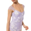 Capezio Moonsruck Cap Sleeve Leotard, ženski dres s kratkim mrežastim rukavima Capezio Moonsruck Cap Sleeve Leotard, ženski dres s kratkim mrežastim rukavima