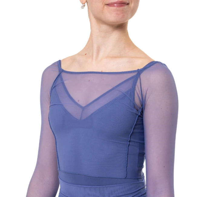 Capezio Dusk Mesh, ženski top s dugim rukavima Capezio Dusk Mesh, ženski top s dugim rukavima