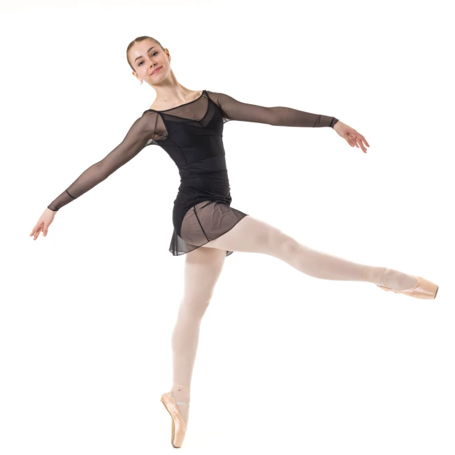 Capezio Dusk Mesh, ženski top s dugim rukavima Capezio Dusk Mesh, ženski top s dugim rukavima