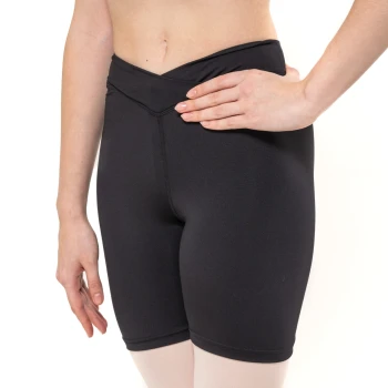 Capezio Twilight Short, ženske kratke hlače dužine do sredine bedara - Crna