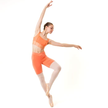Capezio Twilight kratke hlače, ženske kratke hlače dužine do sredine bedara - Marelica Apricot Capezio