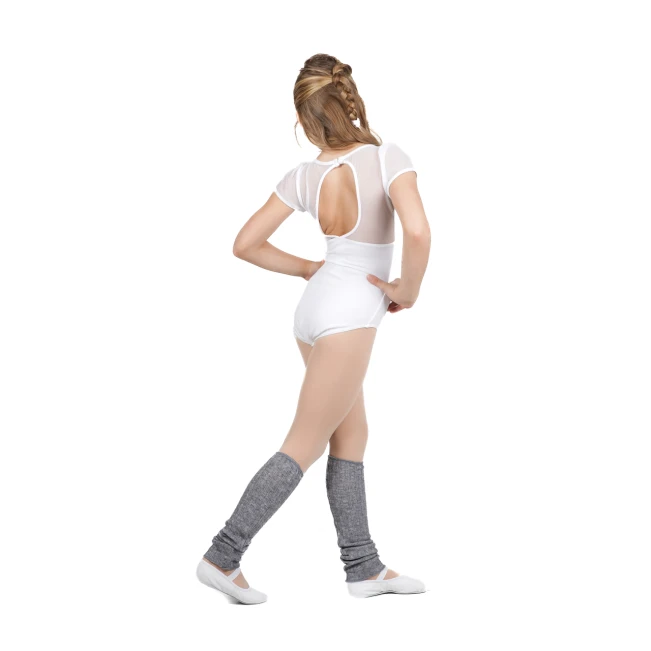 Capezio trikoi s puf rukavima i izrezom na leđima u obliku ključanice, dječji dres Capezio trikoi s puf rukavima i izrezom na leđima u obliku ključanice, dječji dres