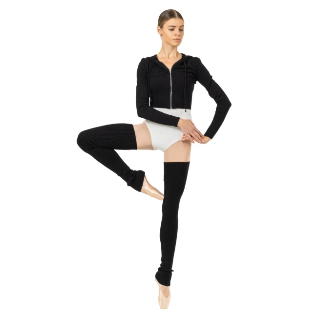Bloch Cropped Knit Full Zip Hoodie, ženska dukserica s kapuljačom Bloch Cropped Knit Full Zip Hoodie, ženska dukserica s kapuljačom