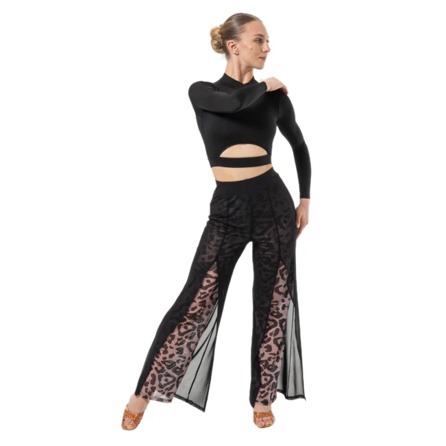 Dancee Nataly ballroom, ženske plesne hlače Dancee Nataly ballroom, ženske plesne hlače - Leopard