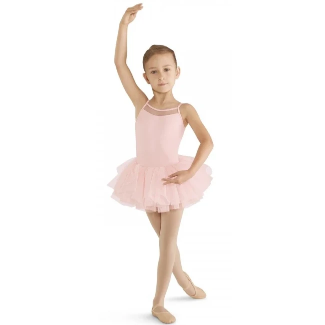 Mirella M409C Cord mesh cami tutu dress, dres s tutu suknjicom