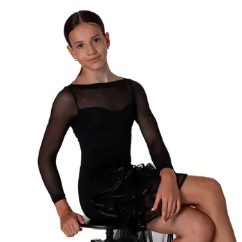So Danca Elise ballroom, djevojački triko s tričetvrt rukavima