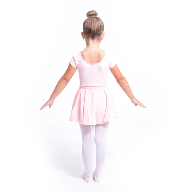 Bloch Ballet, dječji pamučni triko za balet s kratkim rukavima - Svijetloružičasta Bloch