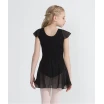 Capezio flutter sleeve dress, triko s suknjicom - Crna Capezio flutter sleeve dress, triko s suknjicom - Crna