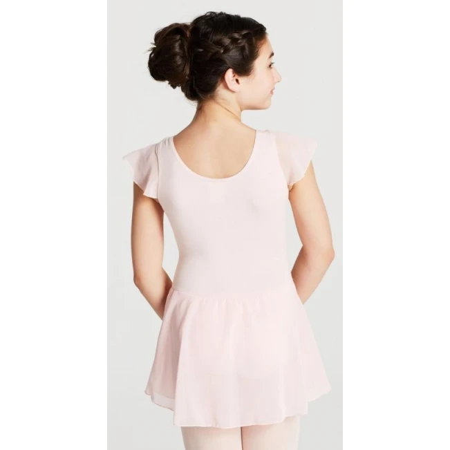Capezio haljina s lepršavim rukavima, triko sa suknjicom - Ružičasta Capezio Capezio haljina s lepršavim rukavima, triko sa suknjicom - Ružičasta Capezio