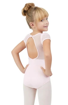 Capezio trikoi s puf rukavima i izrezom na leđima u obliku ključanice, dječji dres