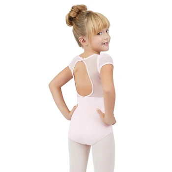 Capezio trikoi s puf rukavima i izrezom na leđima u obliku ključanice, dječji dres