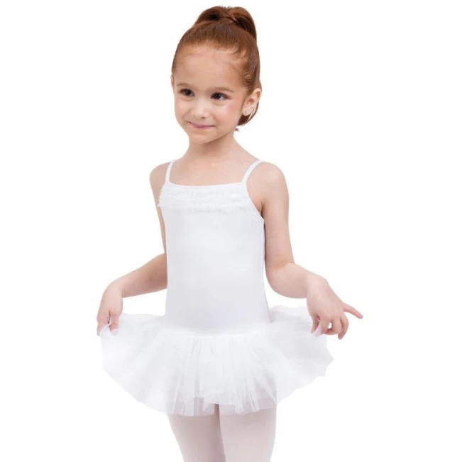 Capezio Ruffle Yoke, dječji triko s tutu suknjicom Capezio Ruffle Yoke, dječji triko s tutu suknjicom